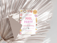 Load image into Gallery viewer, Pool Party Birthday Invitation
