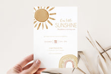 Load image into Gallery viewer, Our little sunshine Birthday Invitation
